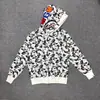 Comercio Exterior Marca de Moda Americana de Alta Gama Sudadera con Capucha Bape Tiburón Holgada Casual Estilo Igual para Pareja Dropshipping Transfronterizo