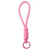 Chaveiro de Paracord de Fio Único em Poliéster Argola de Chaveiro Feito à Mão DIY Fivela para Mochila Corrente para Celular Acessórios de Joias Atacado