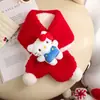 Bufanda Infantil Estilo Otoño e Invierno Niñas Gato de Dibujos Animados Lindo Bufanda Cálida para el Cuello Felpa Protector de Cuello Grueso A prueba de Frío y Viento