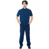 Uniforme de Servicio de Primavera y Otoño Chaqueta Azul Flameante Ropa de Trabajo de Manga Corta de Verano Tops Resistentes al Desgaste de Manga Larga de Invierno