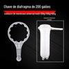 Máquina de Água Pura de Grande Vazão 200g/300g/400g Carcaça de Membrana Chave Especial Máquina Comercial Carcaça de Membrana RO Chave Grande