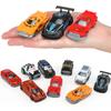 Caja 1 de Bloques de Construcción Transparentes con Luz para Niños:64 coche de aleación deslizante modelo artículos promocionales de supermercado coche