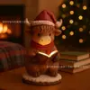 Lâmpada de Leitura Noturna Vaca das Terras Altas Fofa de Natal Novidade Transfronteiriça Enfeites Decorativos Presentes Decorativos de Resina