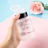 Removedor de Esmalte para Unhas de Manicure Frasco com Bomba de Água Frasco de Água Removedora de Esmalte 200ml Espessado com Trava à Prova de Vazamento Frasco Vazio Ferramenta de Manicure