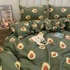 Ins Color Puro Simple Funda de Edredón de Cuatro Piezas Cama de Dormitorio Estudiantil Sábanas Juego de Cama de Tres Piezas