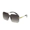 Gafas de Sol Metálicas Sin Marco, Gafas para Hombre, Gafas de Sol para Conducir con Protección UV, Gafas para Deportes al Aire Libre Ciclismo