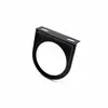 Copa de instrumento para automóvil Soporte de instrumento único 2 pulgadas 52 mm Cubierta de instrumento de copa de instrumento de grano de carbono negro