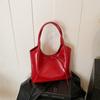 Bolsa Vermelha de Tendência de Alto Padrão de Nicho Transfronteiriça para Mulheres 2026 Nova Bolsa Versátil de Ombro/Axila Bolsa de Mão Pequena Tote Bag