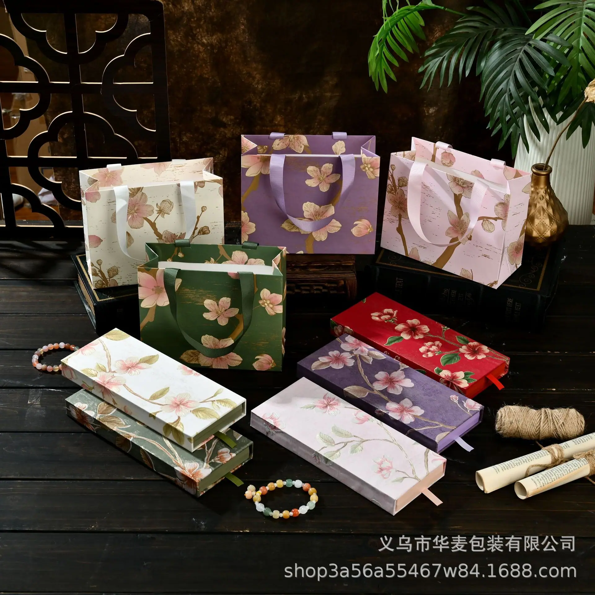 现货印花手提袋纸袋高级纹路