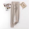 Otoño e Invierno Pantalones Cálidos de Cintura Alta para Mujer Cachemira Seda Pantalones Cálidos Forrados de Lana Seda Espesada Fondo Pantalones de Lana Pantalones de Otoño Pantalones de Algodón