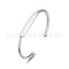 Suministro Transfronterizo Pulsera DIY de Acero de Titanio con Apertura Elástica Ajustable Nudada, Accesorios para Pulseras, Geométrico Hecho a Mano Estilo Nuevo