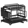 Estante de Almacenamiento de Cocina Transfronterizo, Organizador de Platos y Tazones, Estante Escurridor para Fregadero, Cesta Escurridora, Estante de Almacenamiento Doméstico para Tazones y Palillos