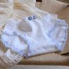 ¡Se ve bien! Ropa interior de entrepierna extra larga y ancha para mujer, algodón puro, antibacteriana, para chica estudiante, entrepierna de algodón puro, tipo A, calzones de algodón 040