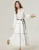 Ropa de Mujer Otoño 2025 Nuevo Estilo Atuendo de Viaje Sichuan-Oeste Vestido Largo con Borlas de Alta Gama Melard