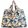 Suministro de Fabricantes Bolsas de Compras Cuadradas Plegables de Tela Oxford Encriptada en Stock, Bolsas de Compras Plegables Portátiles de Tela Oxford