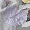 Roupa Íntima de Seda Gelada Feminina Roupa Íntima de Cintura Média Feminina Renda Respirável Confortável Sem Marcas Sexy Renda de Seda Gelada Calcinhas Femininas