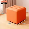 Banquillo Duradero para Cambiar Zapatos en Casa, Taburete Pequeño Resistente con Cubierta Suave, Taburete Pequeño para el Hogar, Taburete para Sentarse de Madera Maciza