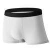 Ropa interior de verano antibacteriana de seda helada para hombres y adolescentes, pantalones finos y sexis de color sólido, bóxers de talla grande, ropa interior para hombres al por mayor