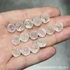 Coleção de Cristal Branco Natural, Contas de Abóbora, Contas de Flor de Maracujá, Acessórios Artesanais, Pulseiras DIY Feitas à Mão, Joias da Moda