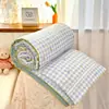Colcha de Verano de Algodón Lavado con Gasa de Doble Capa Clase A, Colcha de Verano Refrigerante de Fibra de Soja, Estilo Delgado de Dibujos Animados, Colcha para Aire Acondicionado Lavable a Máquina, Colcha de Regalo