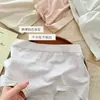 Ropa interior para mujer de talla grande de color liso 2026, de tiro alto, cómoda, transpirable, con diseño de realce de glúteos y control de abdomen, sin refuerzo, al por mayor