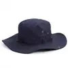 Nuevos Sombreros de Pescador Bordados para Exteriores para Hombres y Mujeres Estilo Camping Montañismo Sombreros Parasol Pesca Protección Solar Serie Sombrero Vaquero Occidental