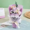 Día de San Valentín Nuevo Ramo Seco de Rosa de Jabón Azul Hielo y Gipsofila para Novio Esposa Regalo de Cumpleaños Venta al por Mayor