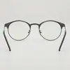 Retro Casual Redondo Literario y Artístico Gama Alta Metal Mismo Estilo para Hombres y Mujeres Sin Receta Se Puede Combinar con Marcos para Gafas de Miopía