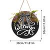 Transfronteiriço novo estilo pastoral letras de boas-vindas porta pendurada arco de madeira casa de verão grinalda de madeira decoração de madeira