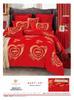 Punto Directo Jet Tela Elegante de Satín Tela para Sábana de Cama Satín Derretido Lisi Rojo Boda Tela de Algodón para Sábana de Cama