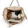 Bolsa de Maternidad Invierno Nueva Pana Combinación de Colores Moda Bolsa para Madre y Bebé Multifuncional para Salir Aislamiento Gran Capacidad Bolsa de Maternidad