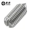 Tornillos prisioneros de punta ranurada M3, tornillos sin cabeza de acero inoxidable M1.4, M1.6, M2, M2.5