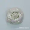 Corsage de Tela con Lentejuelas con Forma de Flor de Camelia Estéreo Pequeña Fragante Francesa Accesorios DIY
