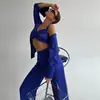 Novedad Primavera y Otoño 2024 Conjunto Casual de Tres Piezas de Satín para Mujer Estilo Europeo y Americano Chaleco con Pechera Envuelta de Satín Camisa Pantalones Casuales