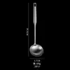 Espátula de acero inoxidable 304 juego de utensilios de cocina espátula cuchara para sopa colador grande grueso anti-suministro directo de fábrica de suministros de cocina