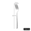 Aço Inoxidável 304 Série Elegante Talheres Estilo Ocidental Faca de Bife, Garfo e Colher Conjunto Talheres de Hotel Colher de Sobremesa Café