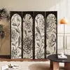 Biombo estilo americano, retro y lujoso, para divisiones de ambientes en salas de estar, recibidores, hogares, hoteles, oficinas y dormitorios; plegable y móvil