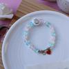 Yiwu Atacado de Pulseira de Pérola Cerâmica de Pequenos Produtos Joia de Mão com Contas de Cristal Pulseira para Casal Estudantes Crianças Joia Feminina