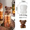 Molde de Cubitos de Hielo de Oso Bandeja de Hielo de Silicona Grado Alimenticio Molde de Cubitos de Hielo Congelados de Celebridad de Internet Molde de Bolsa de Hielo para Café Congelado Té con Leche
