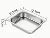 Estufa de Acero Inoxidable Rectangular Plegable para Aislamiento de Alcohol Calentamiento Calentador de Comida para Buffet de Amazon Transfronterizo