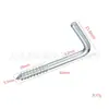 En stock Gancho Galvanizado Tornillo Autorroscante Gancho de Ángulo Recto Tornillo de 7 Palabras Gancho de 7 Palabras Tornillo para Marco de Fotos Tornillo en L