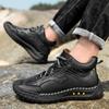 Botas Martin Masculinas de Solado Grosso, Novidade de Inverno Transfronteiriça 2025, Botas de Caminhada Modernas, Botas Curtas Quentes Casuais de Couro Genuíno de Primeira Camada