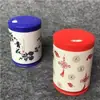 1039 Tubo Porta-Palitos de Porcelana Azul e Branca Atacado Portátil Plástico Latas de Palitos Doméstico Simples Garrafa de Palitos Caixa de Palitos para Sala de Estar