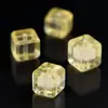 Citrino de Limón Natural Cubo de Azúcar Cuentas Sueltas Cuadradas Accesorios de Joyería de Cristal Hechos a Mano para Manualidades