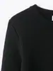 Exportação Transfronteiriça Outono e Inverno 2025 Gola Redonda Retrô Solto Versátil Decorado com Botões Manga Longa Borda de Franja Jaqueta Cardigan