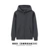 Drop ombro zíper suéter personalizado logotipo impresso casal outono e inverno trabalho roupas com capuz cardigan mais veludo casaco classe roupas marca de moda