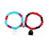Pulseras de Halloween Europeas y Americanas Transfronterizas de Amazon, Pulseras Magnéticas de Pareja a Juego de Moda, Regalos de Cumpleaños, Estilo Nuevo