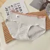 8044 # Nuevo Estilo Ropa Interior de Algodón Puro para Mujer, Antibacteriana, Refuerzo 100% Algodón, Sin Costuras, Tiro Medio, Tallas Grandes para Chicas de Tallas Grandes