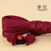 Cheongsam Carmesim Botões de Sapo Estilo Chinês Contas de Jade Botões com Franja Retrô Hanfu Botões Decorativos Tecidos à Mão para Mulheres