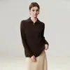 ¡Viaje diario! Suéter de Punto para Mujer con Patrón Retorcido, Mezcla de Cachemira, Cuello Alto, Media Cremallera, Otoño/Invierno